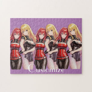Cute Girls Anime Thunder_Cove Jigsaw Puzzle