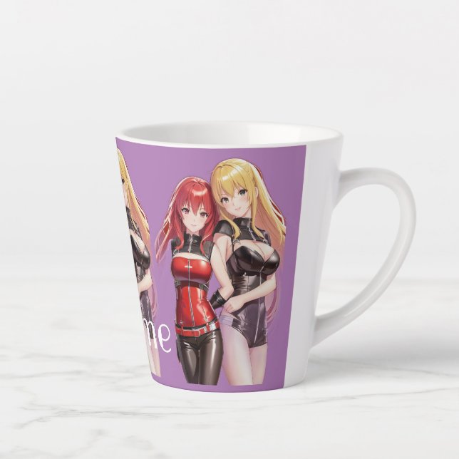 Cute Girls Anime Thunder_Cove Latte Mug (Right)