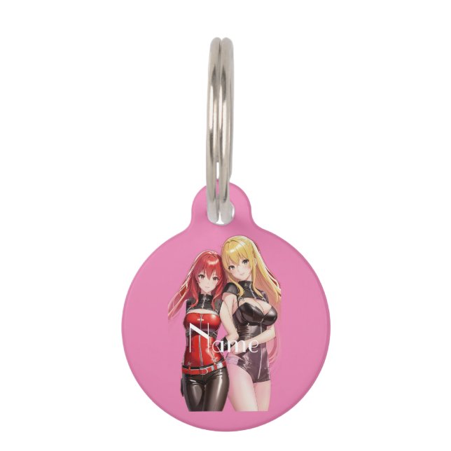 Cute Girls Anime Thunder_Cove  Pet Tag (Front)