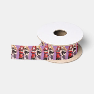 Cute Girls Anime Thunder_Cove Satin Ribbon
