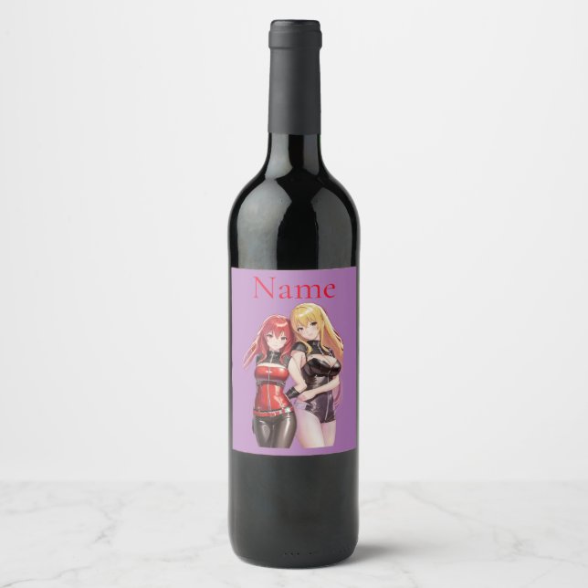 Cute Girls Anime Thunder_Cove Wine Label (Front)
