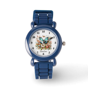 Cute girls butterfly lovers add name watch