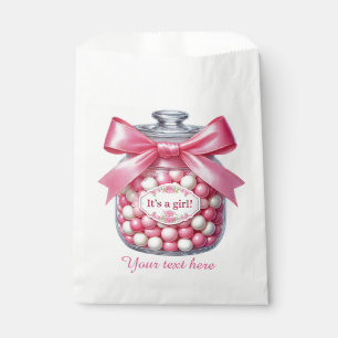 Cute girls candy buffet baby shower favour bags