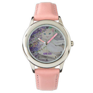 Cute Girls Cat Animal Kids Kitty Kitten Watch