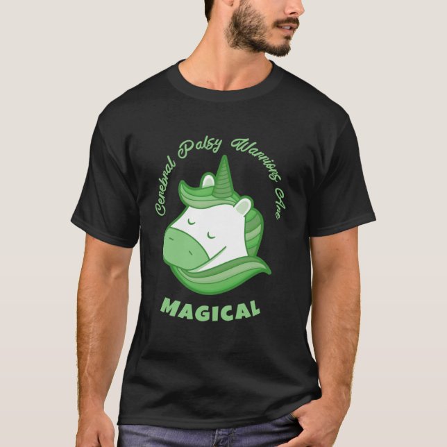 Cute Girls CP Magical Unicorn Cerebral Palsy Aware T-Shirt (Front)