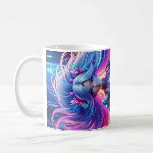 Cute Girl's design Coffee Mug (Left)