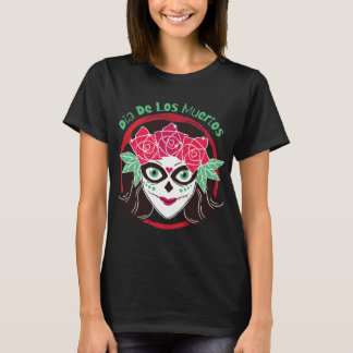 Cute Girls Dia De Los Muertos. Day of the Dead. T-Shirt
