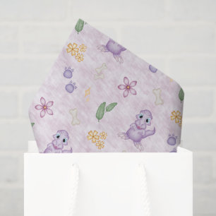 Cute Girls Dino Birthday Dinosaur Tissue Paper
