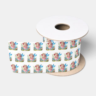 Cute girls fairy lovers customisable satin ribbon