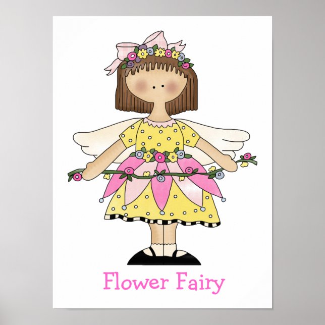 Cute Girls Fairy Print (Front)