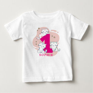Cute Girls First Birthday Baby T-Shirt