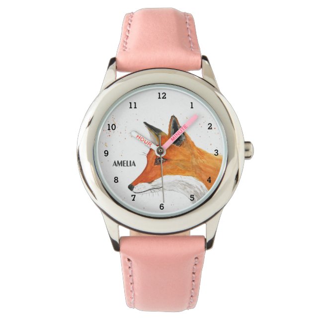 Cute Girls Fox Animal Kids Wildlife Woodland Watch (Front)