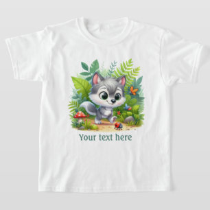 Cute girls fox lovers customisable T-Shirt