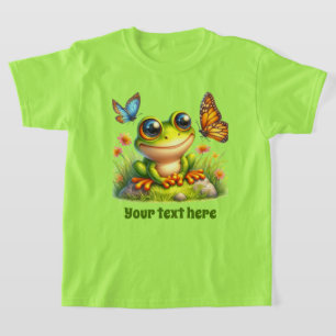 Cute girls frog lovers customisable T-Shirt