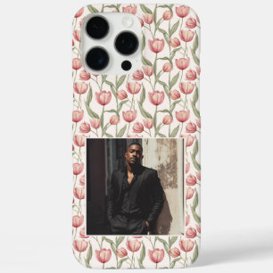 Cute Girls Gift Tulip Flower Photo iPhone 16 Pro Max Case
