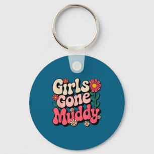 Cute girls gone muddy mud run mudder sisters key ring