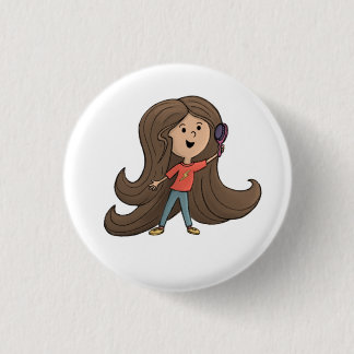 Cute girls hair button