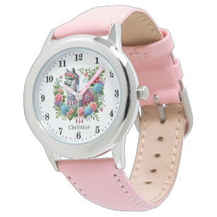 Cute girls llama lovers customisable watch