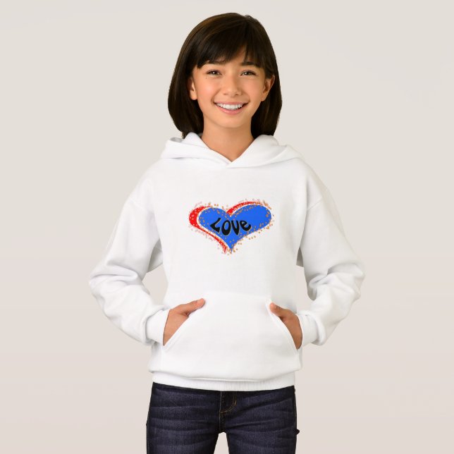 Cute Girls "Love" Hearts (Front Full)