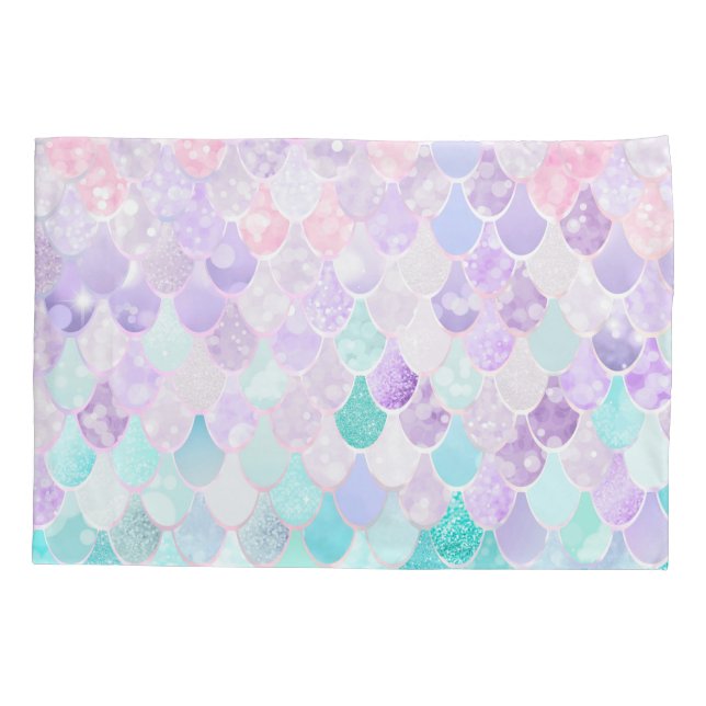Cute Girls Mermaid Bedding Pillowcase (Back)