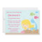 Cute girl's mermaid birthday party invitation