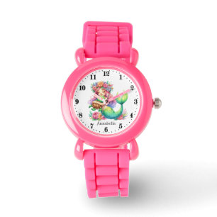 Cute girls mermaid lovers add name watch
