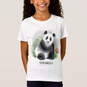 cute girls panda bear lovers add or delete name T-Shirt