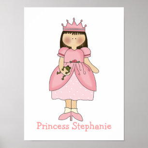 Cute Girls Princess Print
