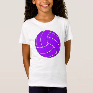 Cute Girls Purple Volleyball Shirt