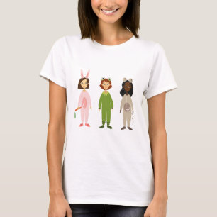 Cute girls pyjama friends theme T-Shirt