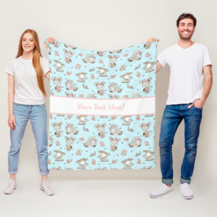 Cute Girls Reading Books Gift Ideas Fleece Blanket