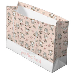 Cute Girls Reading Books Gift Ideas Large Gift Bag