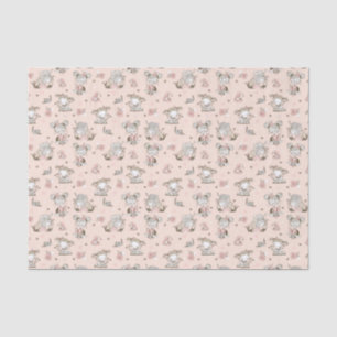 Cute Girls Reading Books Gift Ideas Tissue Paper