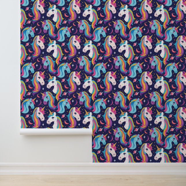 Cute girls tiled unicorn fantasy wallpaper (Application)