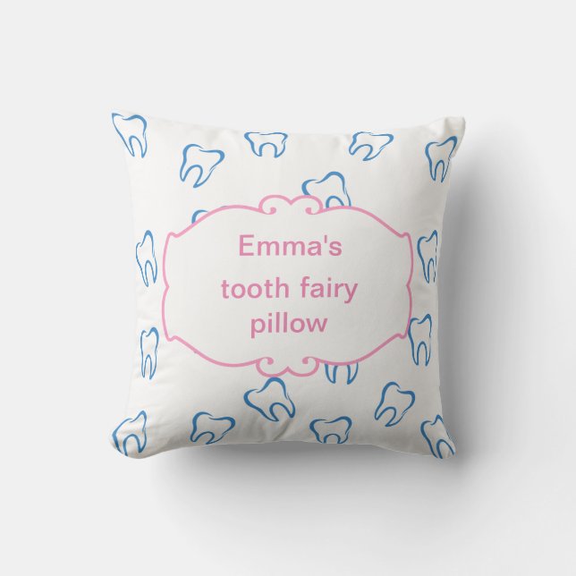 Cute Girls Tooth Fairy Pillow (Front)