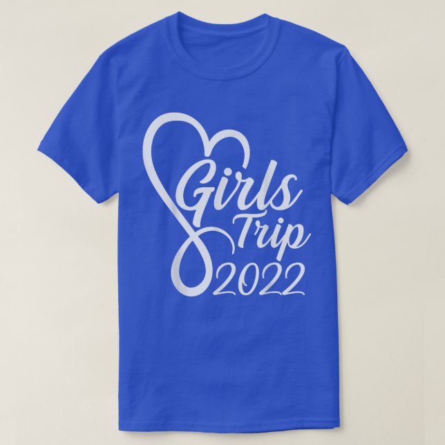 Cute Girls Trip 2022 Matching Family Vacation Week T-Shirt (Design Front)