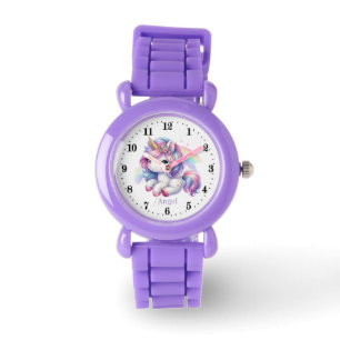Cute girls unicorn lovers add name watch