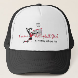 Cute Girls Volleyball Trucker Hat