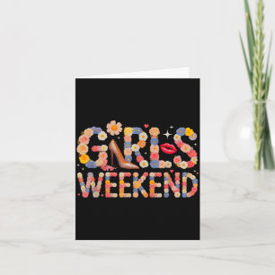 Cute girls weekend cruise vacation trip lifeguards card