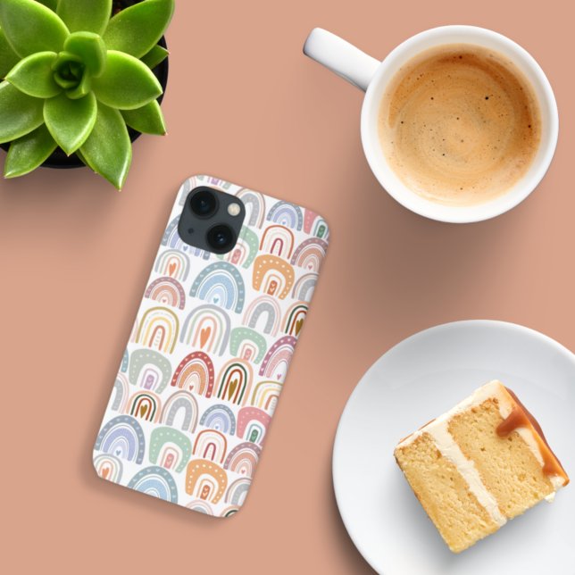 Cute Girly Assorted Colourful Rainbow Boho  iPhone Case (Creator Uploaded)