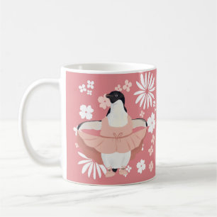 Cute Girly Ballerina Penguin Coffee Mug