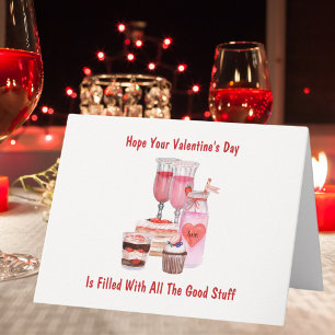 Cute Girly Best Friend Valentine's Day Card