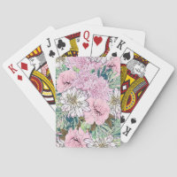 Cute Girly Blush Pink & White Floral Illustration