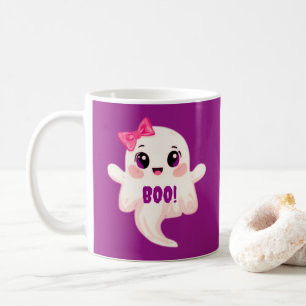 Cute girly Boo! Ghost Coffee Mug