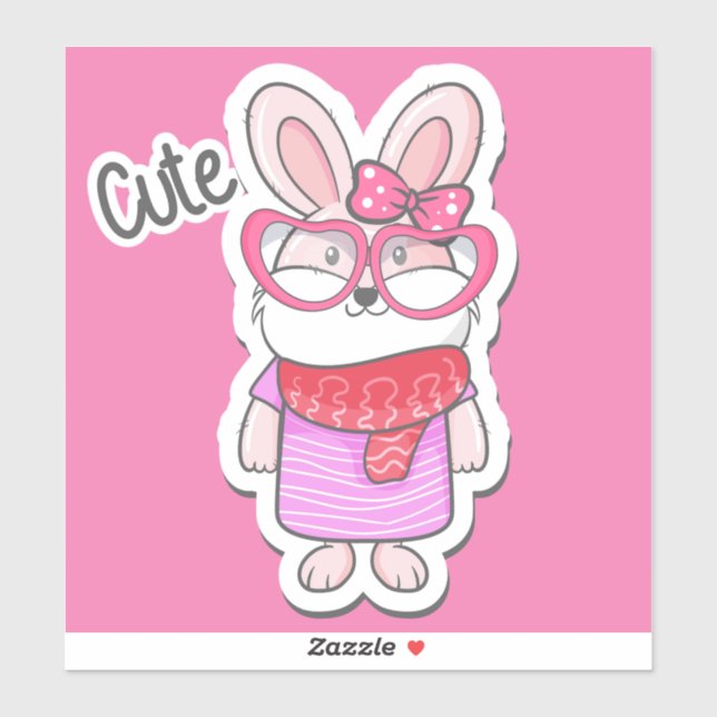 Cute Girly Bunny (Sheet)