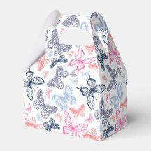 Cute Girly Colourful Butterfly Illustration Patter