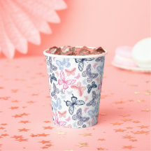 Cute Girly Colourful Butterfly Illustration Patter