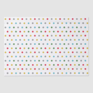 Cute girly colourful polka dots pattern  tissue paper