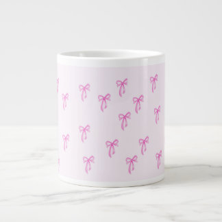Cute Girly Coquette bow Large Coffee Mug