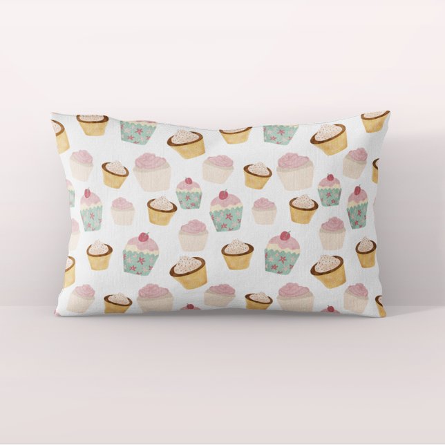 Cute Girly Cupcake Pattern Pillowcase (Creator Uploaded)